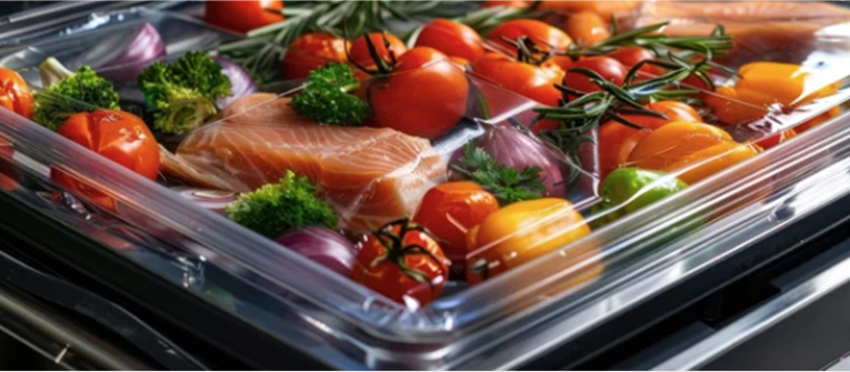 Quais são as considerações ambientais ao usar uma caixa de embalagem plástica PET com cúpula transparente?