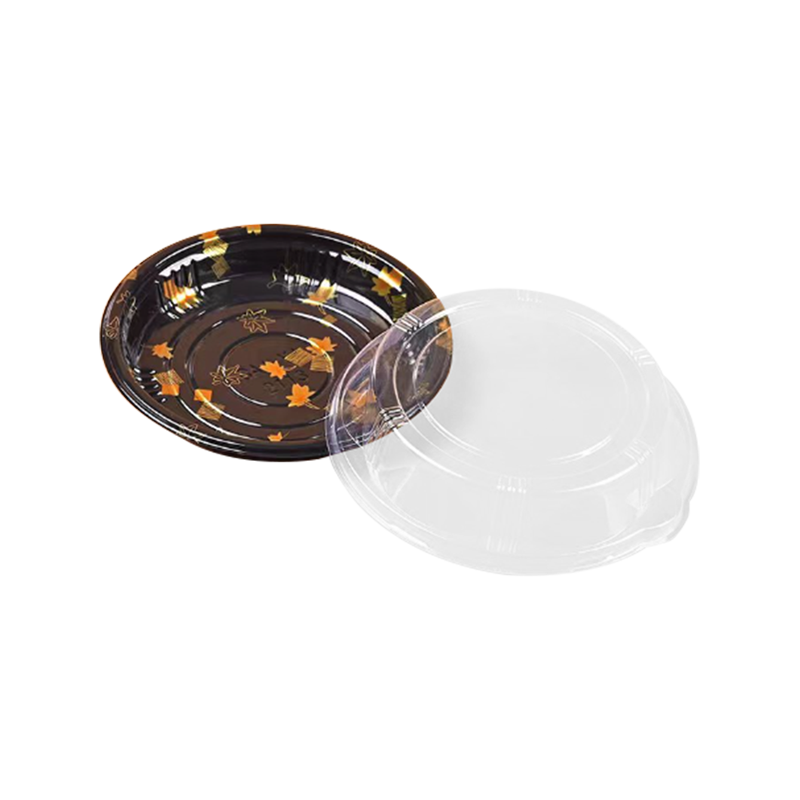 Caixa de sushi circular degradável