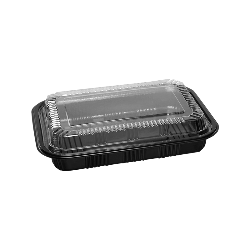 Caixa de embalagem com cobertura anti-transbordamento adequada para fornos de microondas