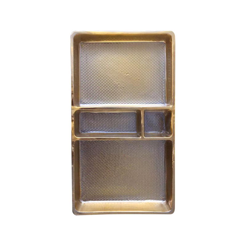 Bandeja de embalagem de doces semitransparente descartável